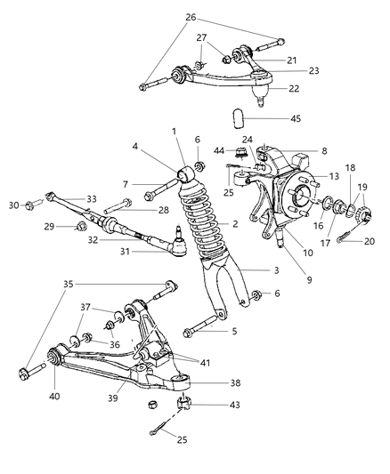 2008 Dodge Viper ABSORBER-Suspension Diagram for 5181434AA