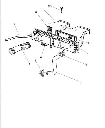 2002 Dodge Viper Element-Air Cleaner Diagram for 5245265AD