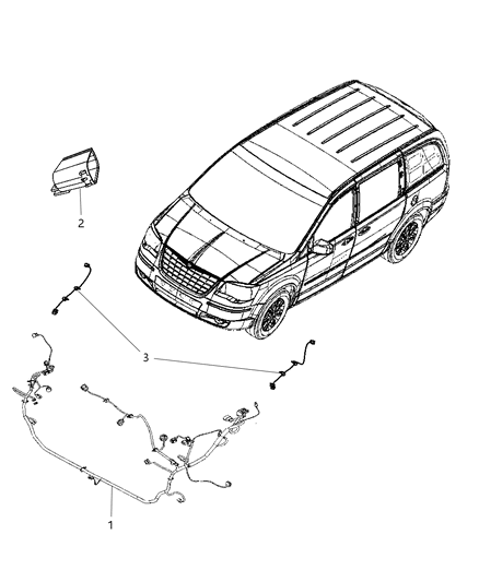 2011 Chrysler Town & Country Wiring-HEADLAMP Diagram for 68067837AF