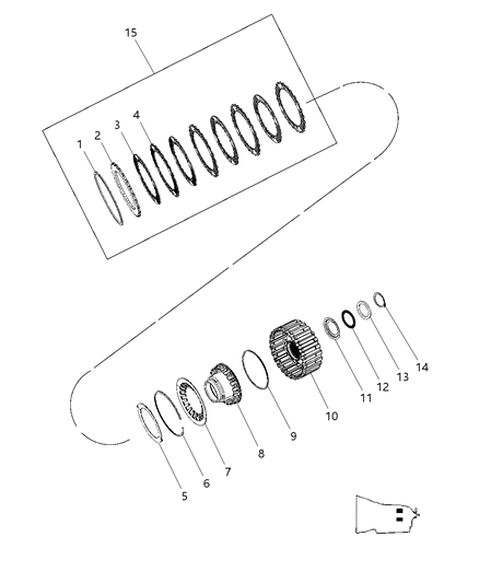 2009 Jeep Grand Cherokee K3 Clutch Assembly Diagram 1