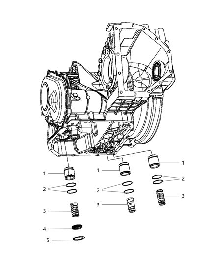 2008 Chrysler PT Cruiser Accumulator & Related Parts Diagram