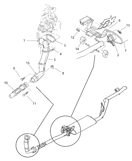 1997 Jeep Cherokee Exhaust System Diagram 1