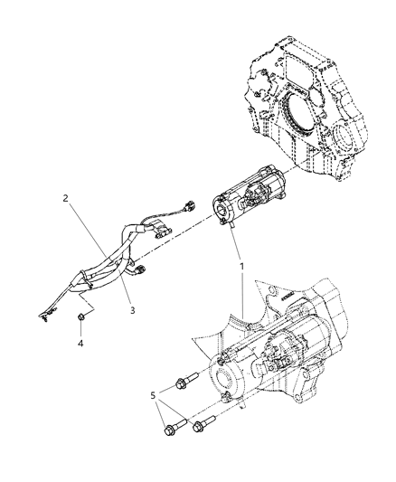 2009 Dodge Ram 3500 Starter & Related Parts Diagram