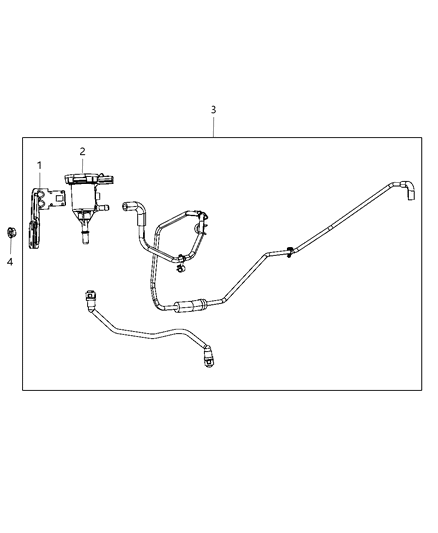 2012 Chrysler Town & Country Emission Control Vacuum Harness Diagram