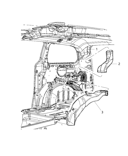 2015 Chrysler Town & Country Ducts, Rear Diagram