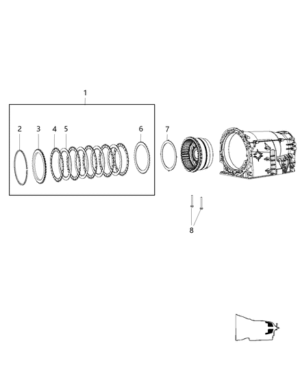 2016 Dodge Charger Piston-Outer Diagram for 52108014AA
