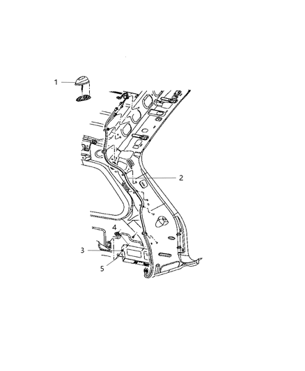 2007 Jeep Grand Cherokee Cable-Antenna Diagram for 56038716AD