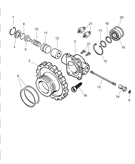 1999 Jeep Wrangler Weight-Transmission Governor Diagram for 4617883