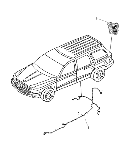 2006 Dodge Durango Wiring-Chassis Diagram for 56051772AB