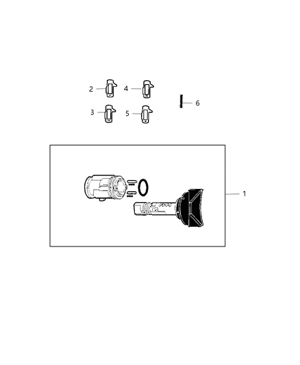 2014 Chrysler 200 Ignition Lock Cylinder Diagram