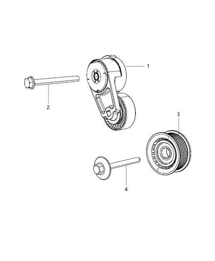 2013 Dodge Journey Pulley & Related Parts Diagram 3