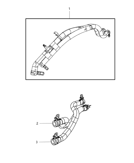 2013 Jeep Compass Hose-Heater Supply Diagram for 5058822AB