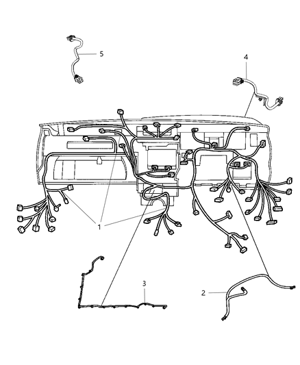 2013 Jeep Grand Cherokee Wiring-Instrument Panel Diagram for 68068870AN