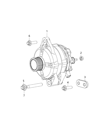 2019 Jeep Compass Bolt-TORX FLANGE Head Diagram for 6512689AA