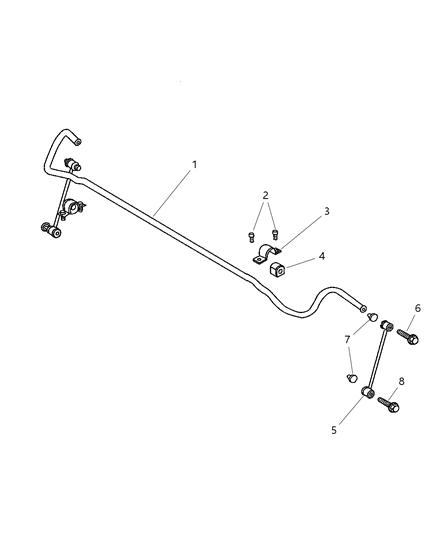 2006 Chrysler Pacifica Shaft-Rear SWAY Diagram for 4766864AC