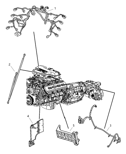 2007 Dodge Ram 2500 Wiring-Engine Diagram for 4801402AC