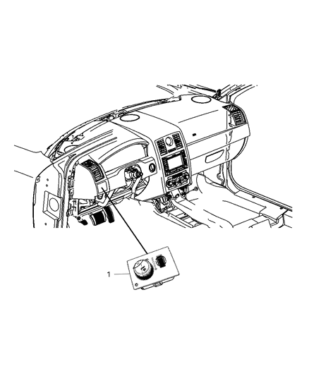 2010 Dodge Challenger Switch-HEADLAMP Diagram for 68019678AD