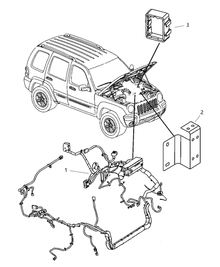2006 Jeep Liberty Wiring - Headlamp To Dash Diagram