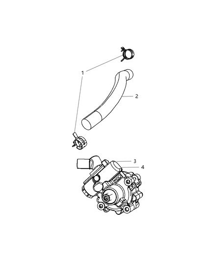 2007 Jeep Wrangler Power Steering Pump Diagram for R2059899AE