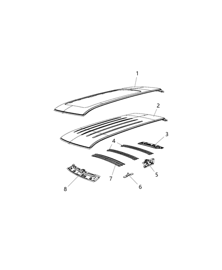 2021 Jeep Compass Roof Panel Diagram