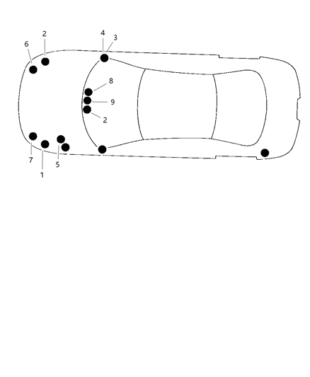 1997 Chrysler LHS Daytime Running Lamp Module Diagram for 4672271