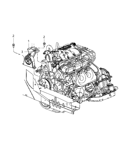 2008 Chrysler Pacifica Engine Mounting Diagram 3