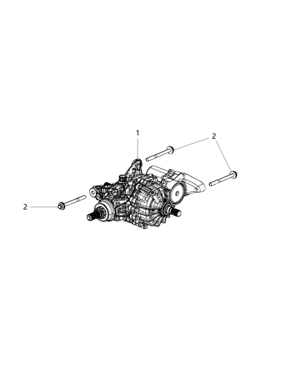 2021 Jeep Compass Axle Mounting, Rear Diagram