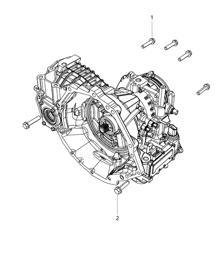 2015 Dodge Journey Mounting Bolts Diagram 1