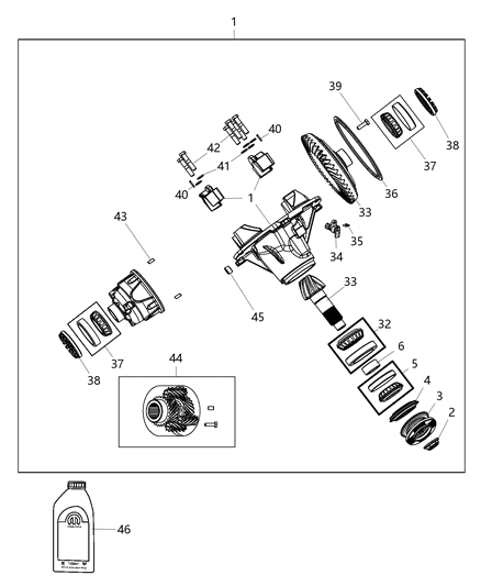 2015 Ram 4500 Differential Assembly Diagram