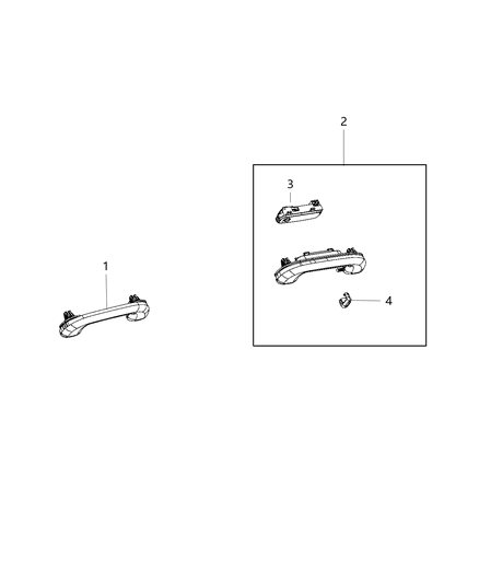2021 Jeep Compass Coat Hooks And Pull Handles Diagram
