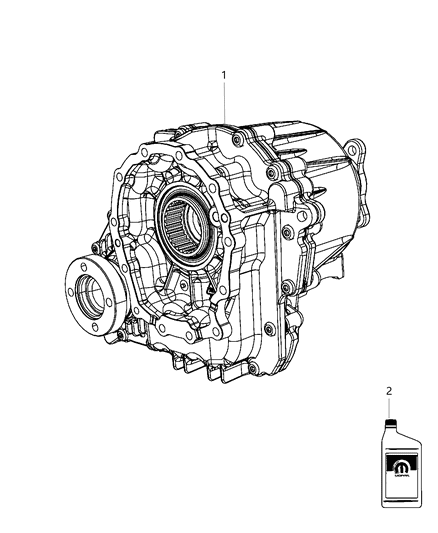 2010 Dodge Charger Transfer Case Assembly & Identification Diagram