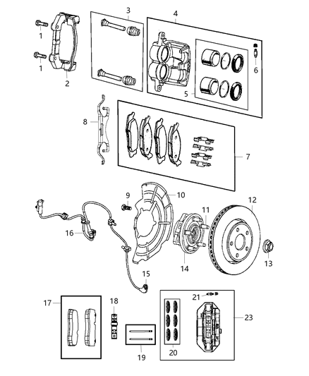 2017 Jeep Grand Cherokee Spring-Retaining Diagram for 68052368AA
