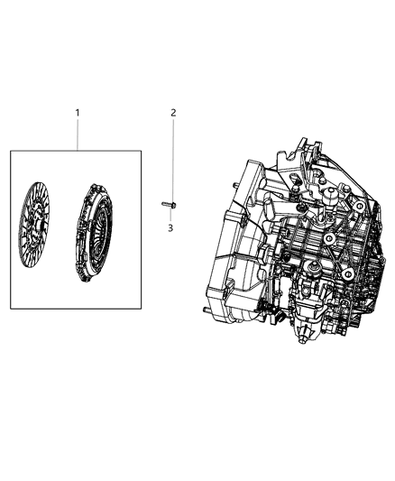 2018 Jeep Compass Clutch Assembly Diagram