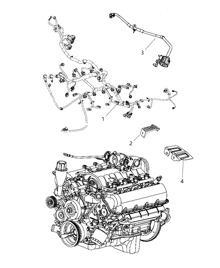 2009 Dodge Ram 2500 Wiring-Engine Diagram for 4801806AD