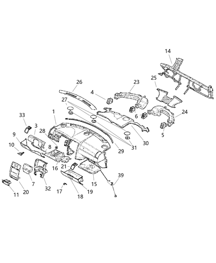 2006 Dodge Magnum Cover-Steering Column Diagram for ZW52XDVAC