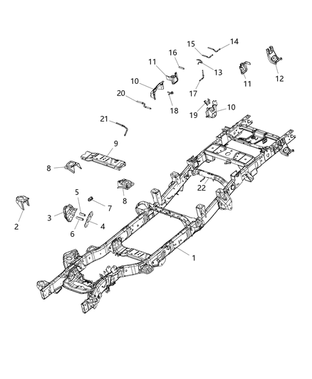 2015 Ram 3500 Frame-Chassis Diagram for 68249162AD