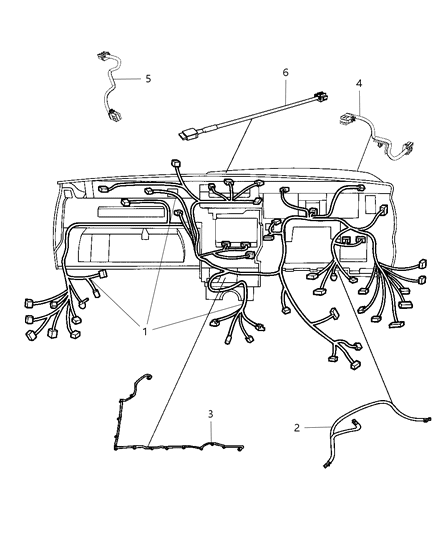 2012 Jeep Grand Cherokee Wiring-Module Jumper Diagram for 68068278AA
