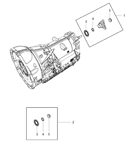 2014 Ram 1500 FLANGE-Output Diagram for 68239881AA