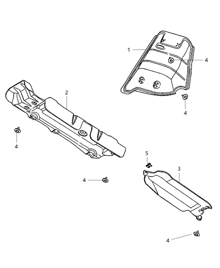 2003 Chrysler Town & Country Heat Shields - Exhaust Diagram