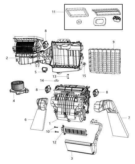 2015 Jeep Wrangler Heater Unit Diagram 2