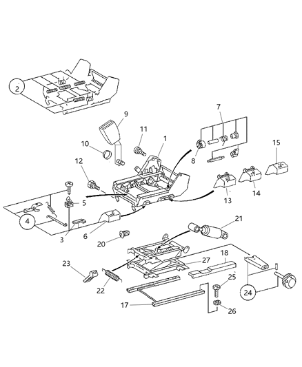 2005 Dodge Sprinter 2500 Cover-Seat ADJUSTER Diagram for 5133224AA