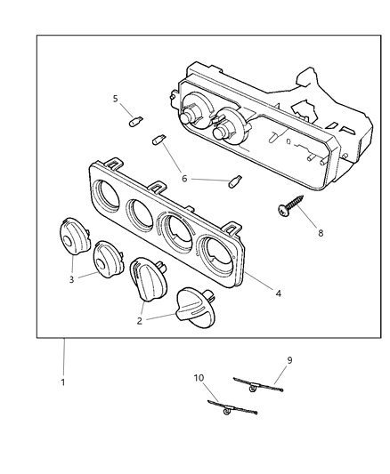 1997 Dodge Stratus Knob-A/C And Heater Control - Ro Diagram for 4897714AA