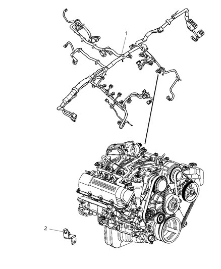 2008 Jeep Liberty Wiring-Engine Diagram for 56047454AC