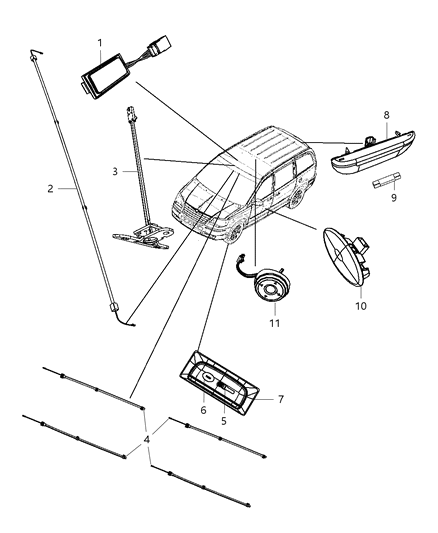 2012 Dodge Grand Caravan Lamps Interior Diagram