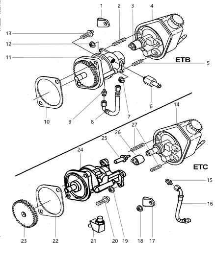 1998 Dodge Ram 2500 Vacuum Pump - Brake Diagram