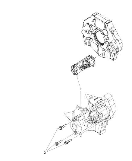 2013 Ram 3500 Starter & Related Parts Diagram 2