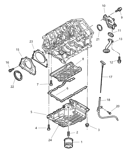 1998 Dodge Intrepid Engine Oiling Diagram 1