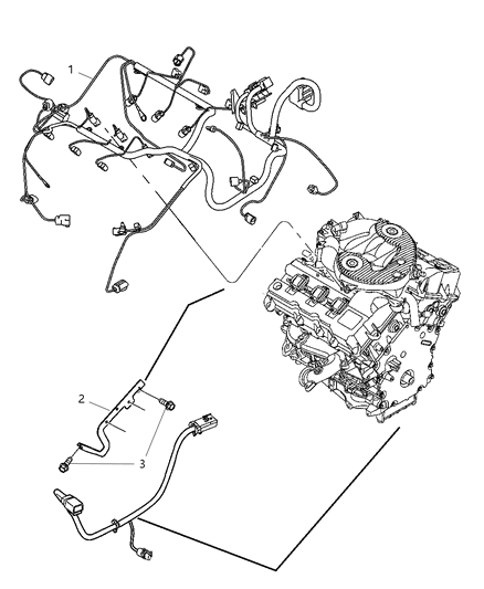 2010 Dodge Avenger Wiring-Engine Diagram for 5148927AB