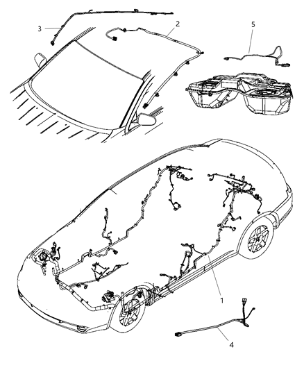 2011 Chrysler 200 Wiring-Unified Body Diagram for 68061533AC