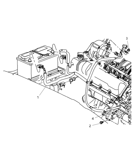 2009 Jeep Commander Alternator And Battery Wiring Diagram for 56050945AC